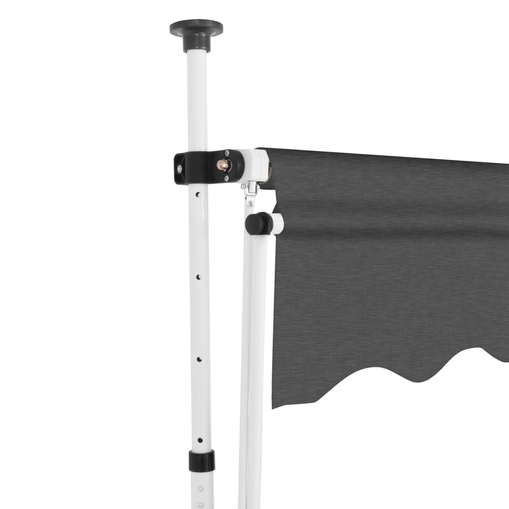 Manual Retractable Awning 78.7" Anthracite