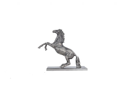 5" X 12.5" X 11" Horse Statue With Base