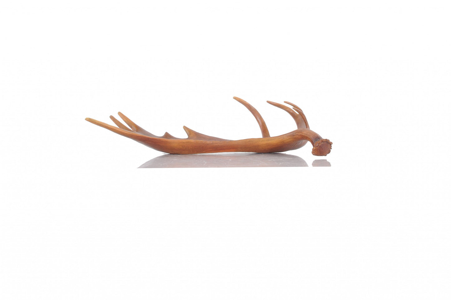 12" Brown Antler Resin Serving Tray