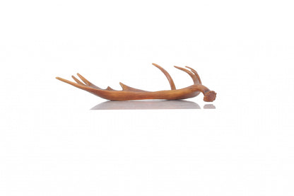 12" Brown Antler Resin Serving Tray