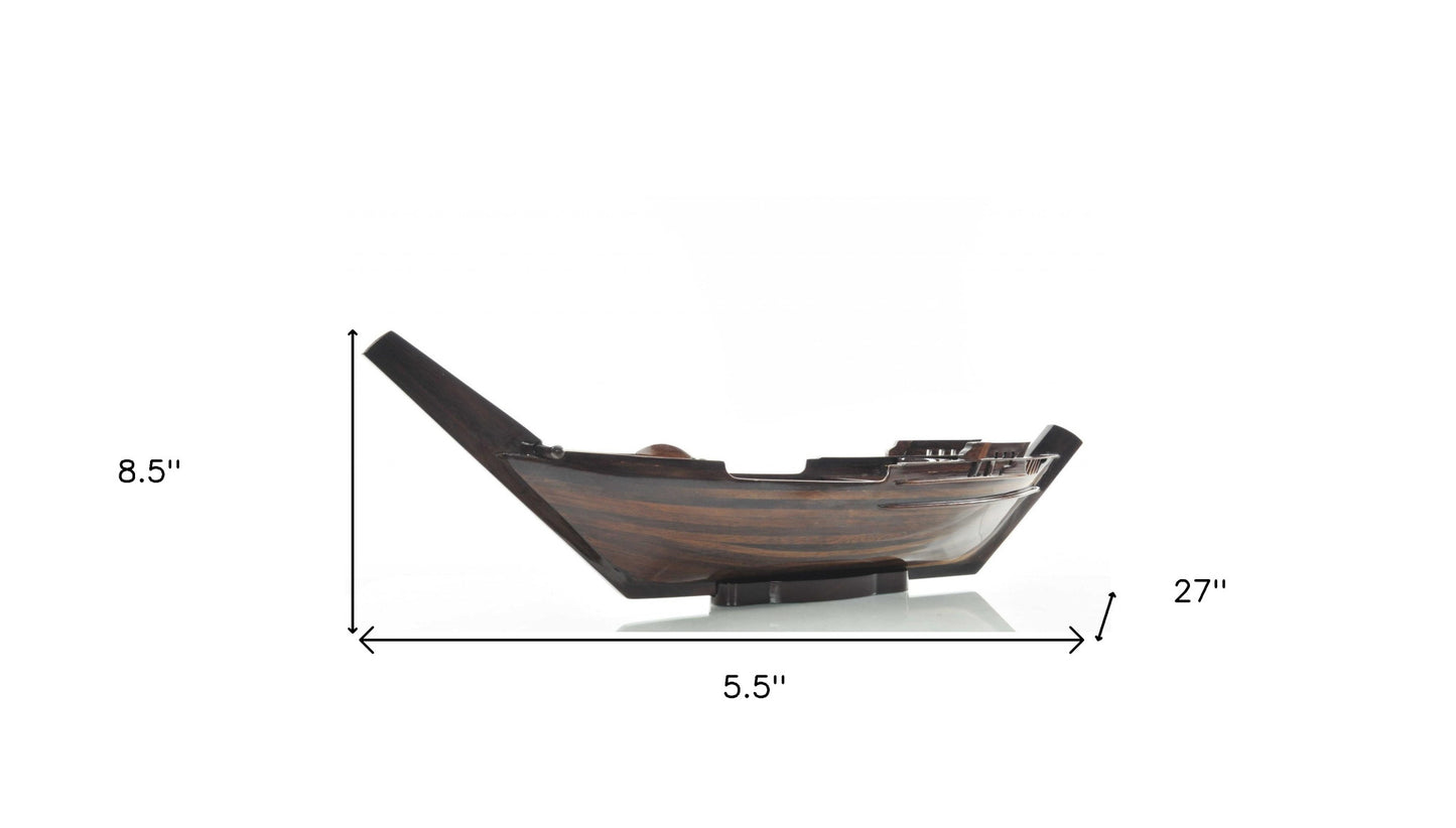 5.5" X 27" X 8.5" Dhow Boatsushi Tray