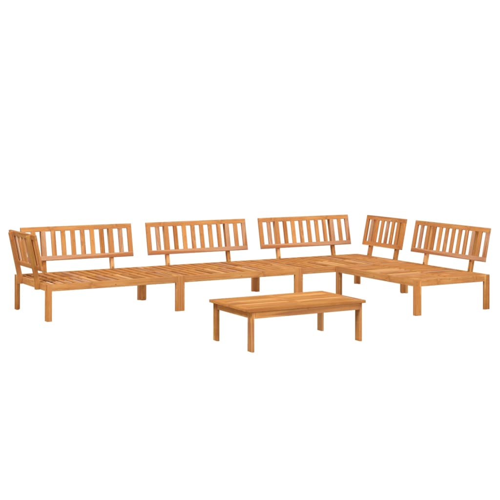 5 Piece Patio Pallet Sofa Set Solid Wood Acacia