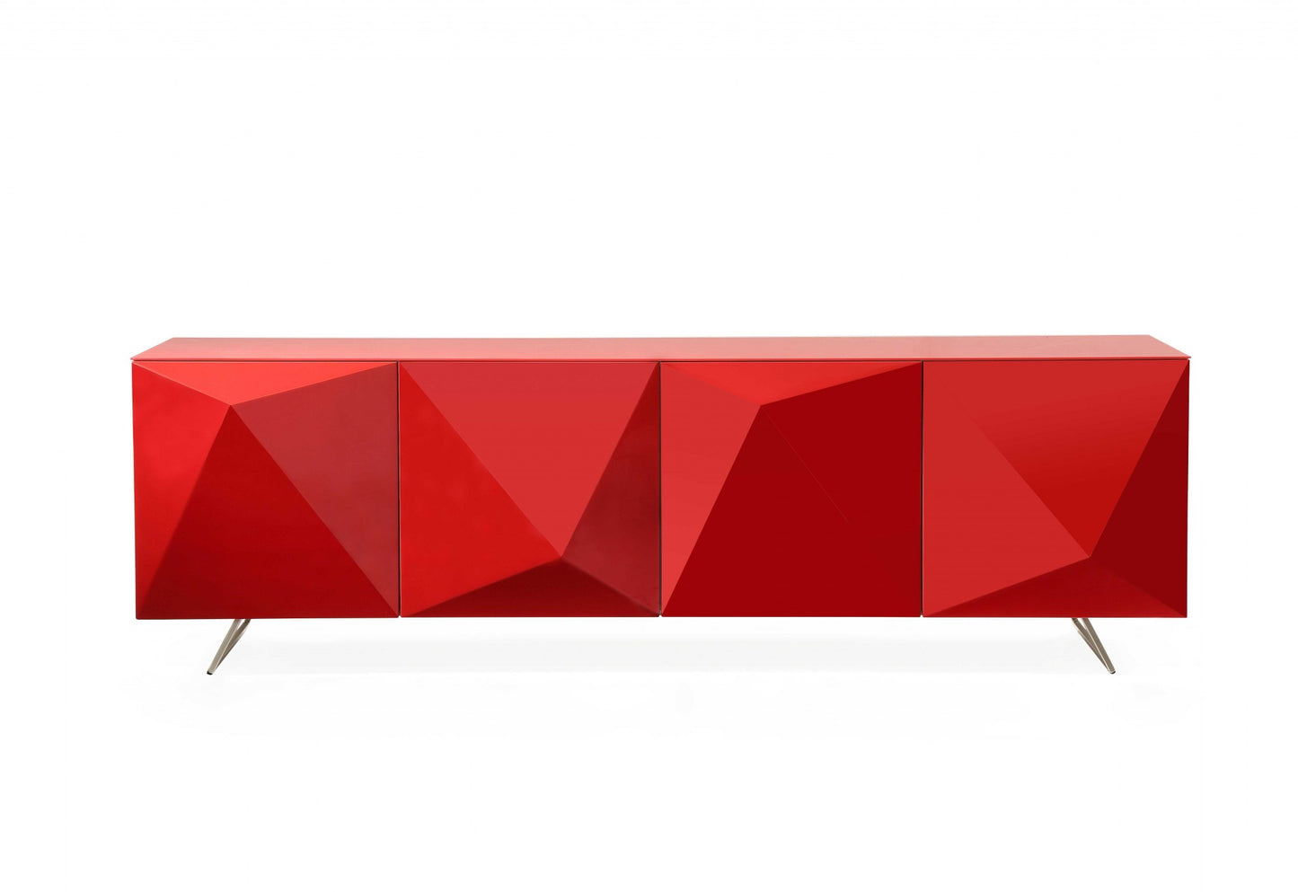 94 X 18 X 29 Red Metal Buffet