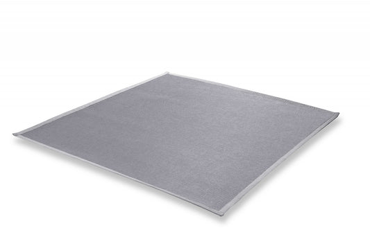 5' Light Gray Square Indoor Outdoor Area Rug