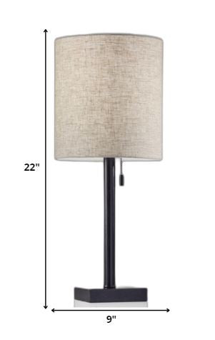 Dark Bronze Metal Table Lamp