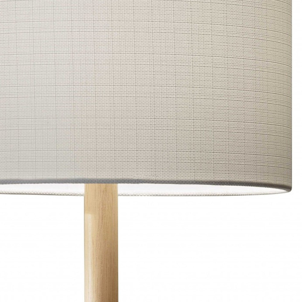 Cozy Cabin Natural Wood Table Lamp