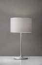 White On White Metal Table Lamp