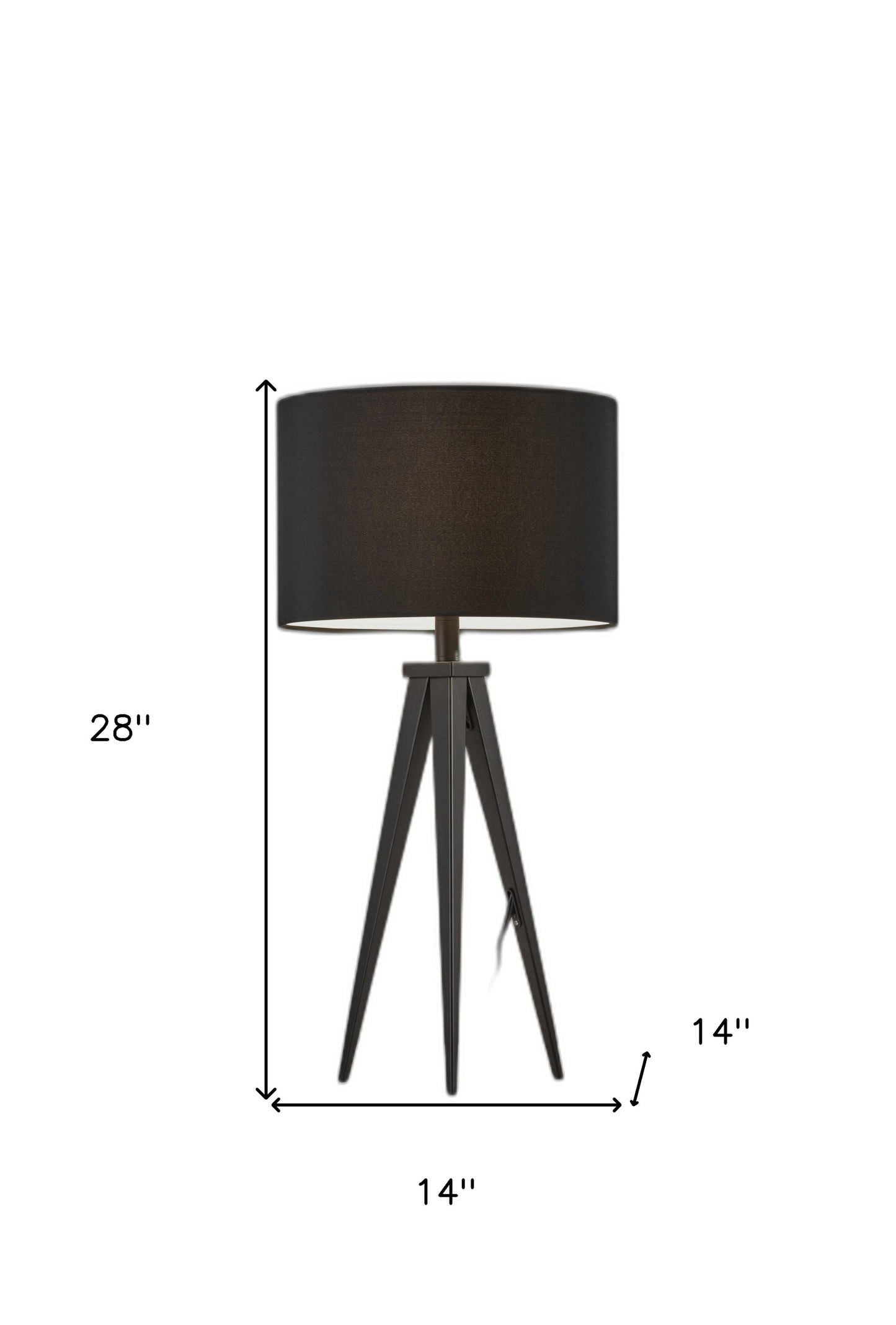 Treble Natural Wood Table Lamp