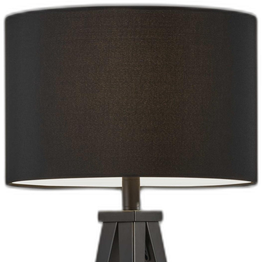 Treble Natural Wood Table Lamp