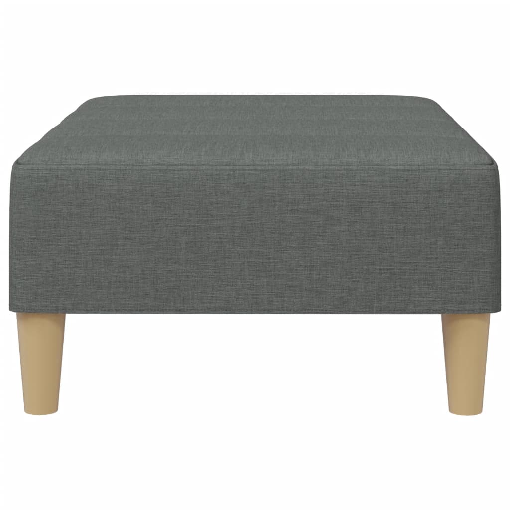 Footstool Dark Gray 30.3"x21.7"x12.2" Fabric