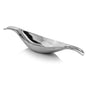 8" Silver Aluminum Long Wavy Bowl