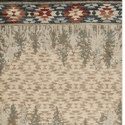 8' X 10' Ivory Pines Area Rug