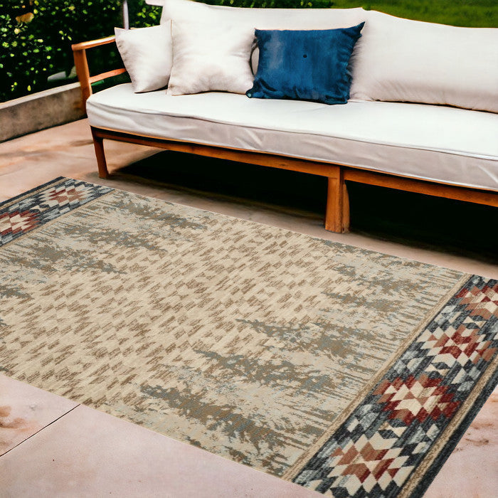 8' X 10' Ivory Pines Area Rug