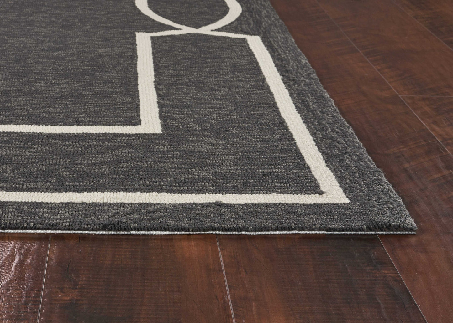 5' X 7' Gray Handmade Indoor Outdoor Area Rug