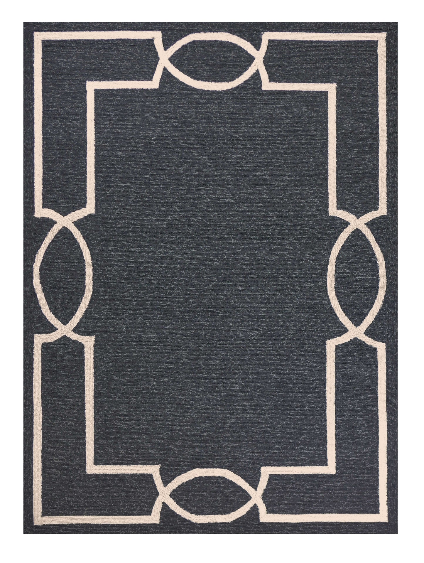 5' X 7' Gray Handmade Indoor Outdoor Area Rug