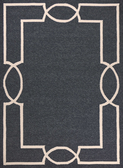 5' X 7' Gray Handmade Indoor Outdoor Area Rug