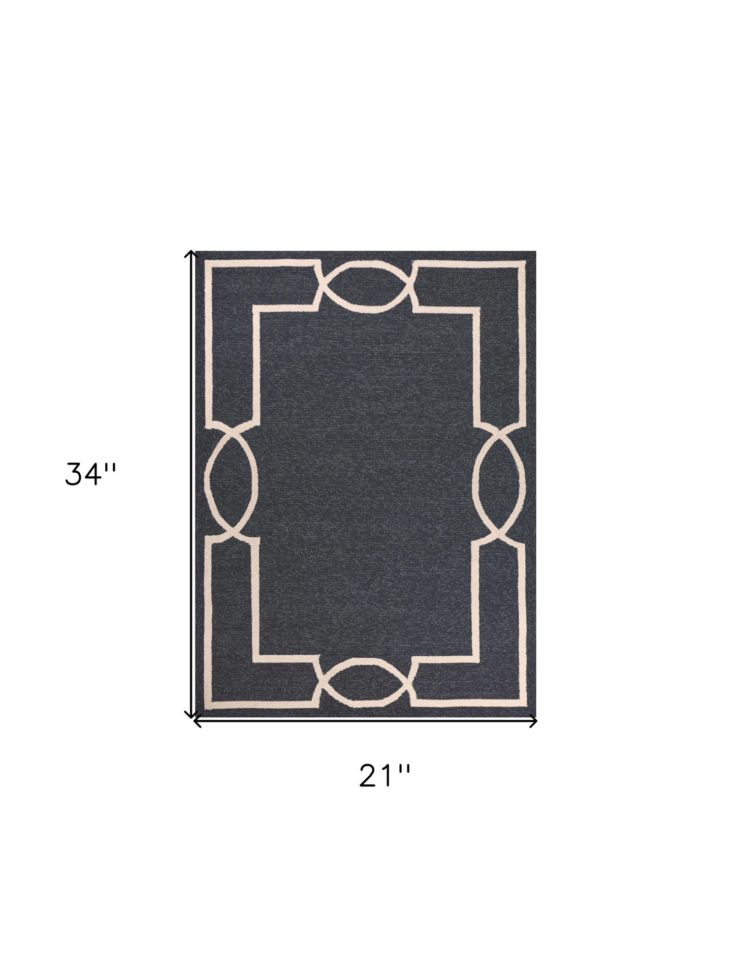 5' X 7' Gray Handmade Indoor Outdoor Area Rug