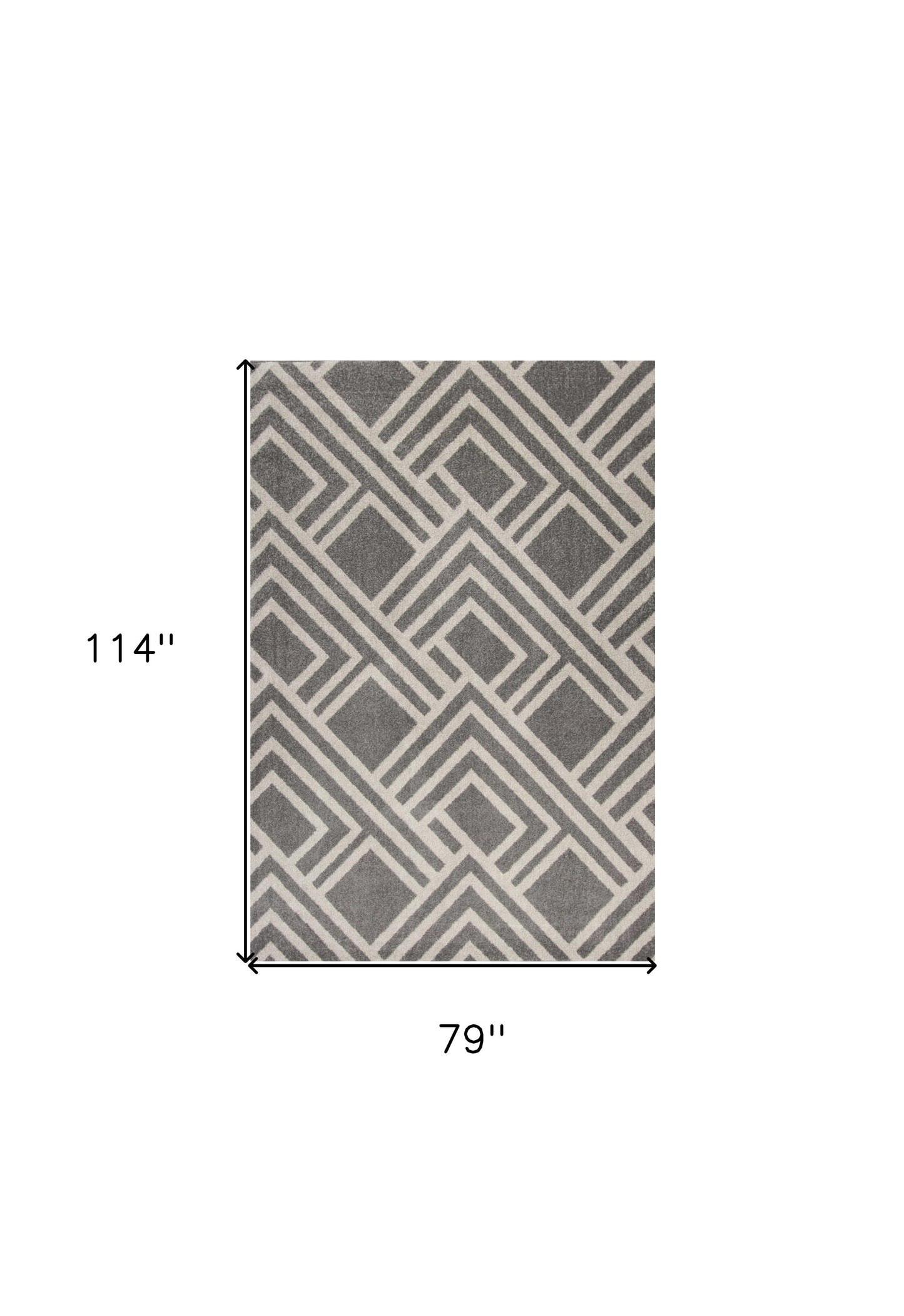 3' X 5' Gray Striped Indoor Outdoor Area Rug