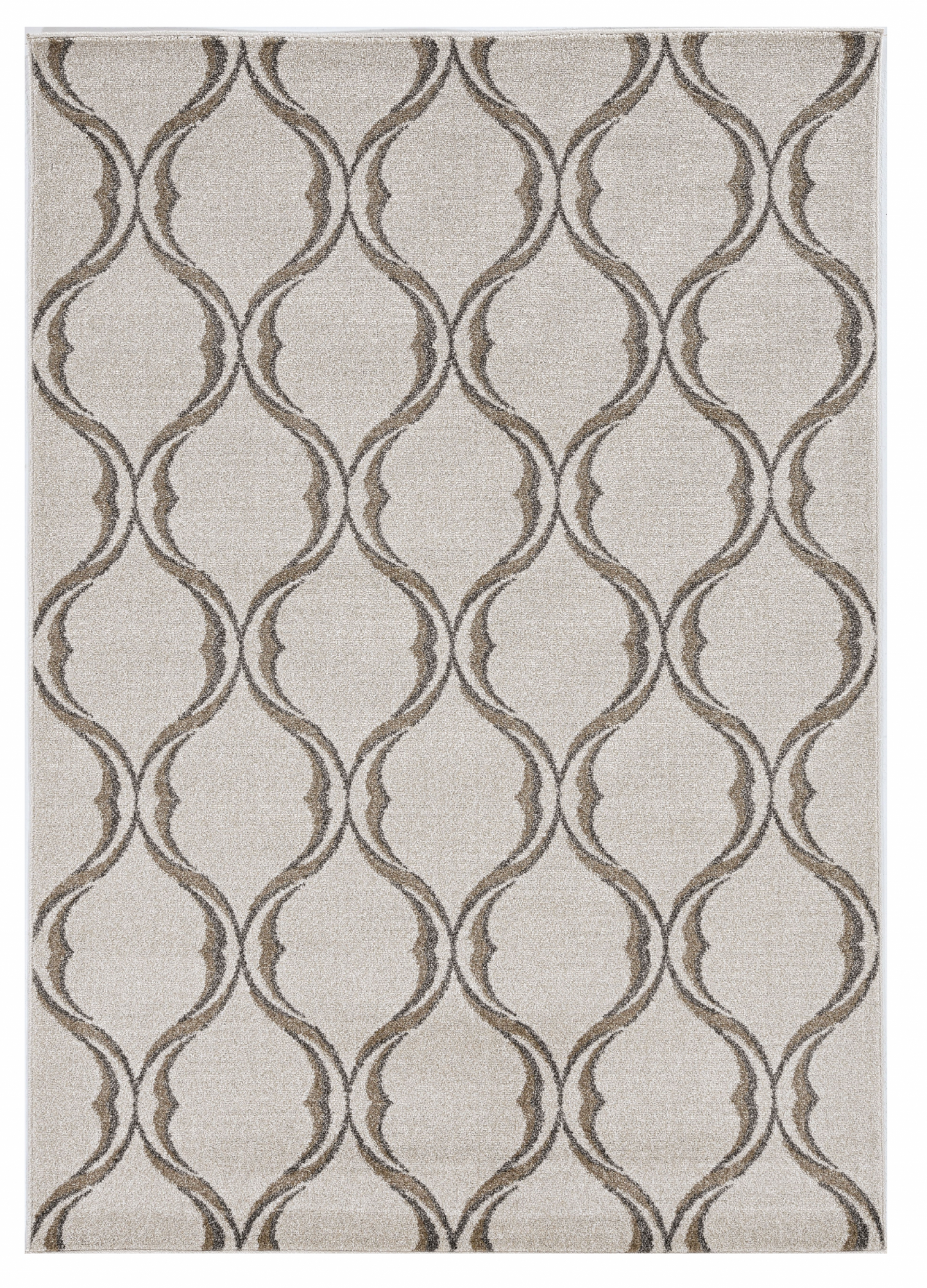 7' X 10' Ivory Moroccan Indoor Outdoor Area Rug