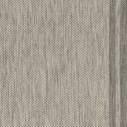 8' X 11' Gray Striped Indoor Outdoor Area Rug