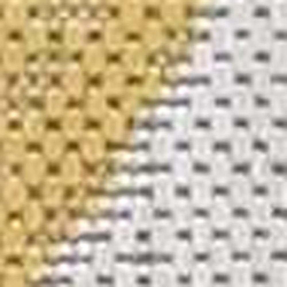 5' X 8' Gold and Ivory Abstract Indoor Outdoor Area Rug