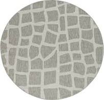 5' X 8' Gray Abstract Indoor Outdoor Area Rug