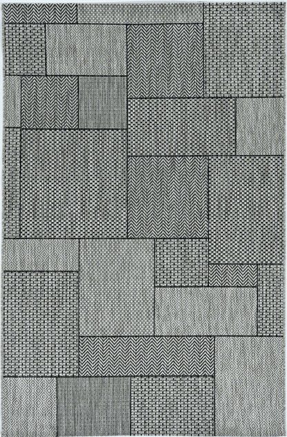 3' X 4' Gray Southwestern Indoor Outdoor Area Rug