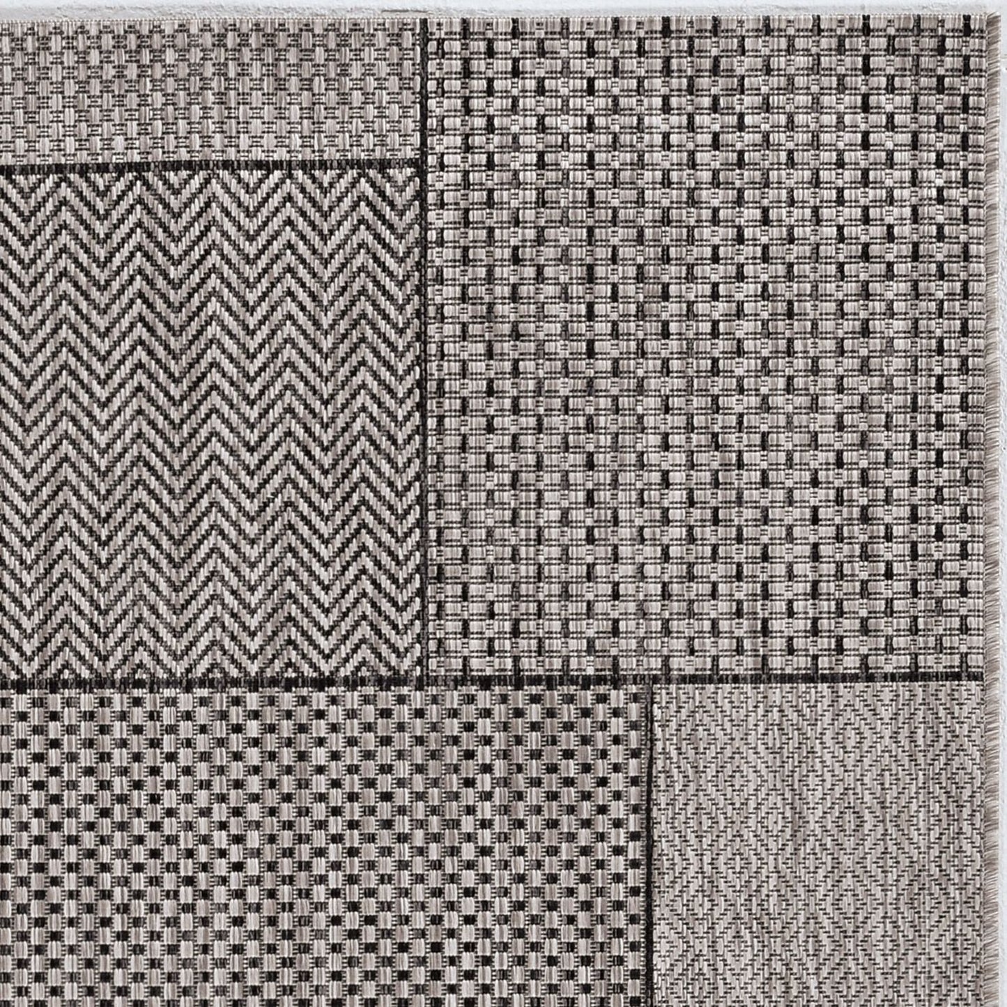 3' X 4' Gray Southwestern Indoor Outdoor Area Rug