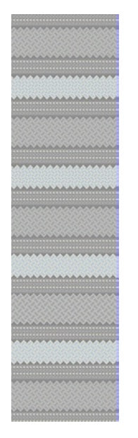 3' X 8' Gray and Ivory Southwestern Indoor Outdoor Area Rug