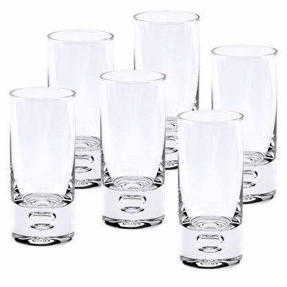 Mouth Blown Crystal 6 Pc Shot Or Vodka Glass Set  3 Oz