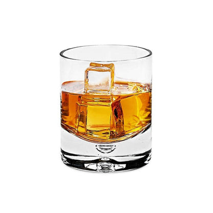 4 Pc Set Single Old Fashioned Lead Free Crystal Scotch Glass  6 Oz