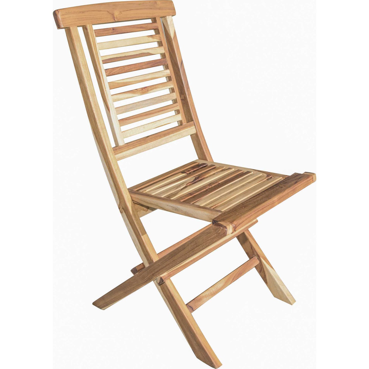 23" Natural Solid Wood Outdoor Dining Chair