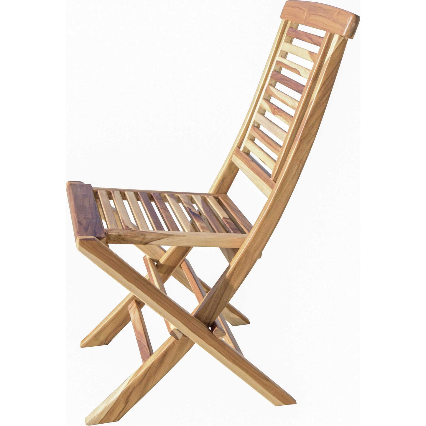 23" Natural Solid Wood Outdoor Dining Chair