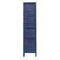 3 Panel Dark Blue Shutter Screen Room Divider