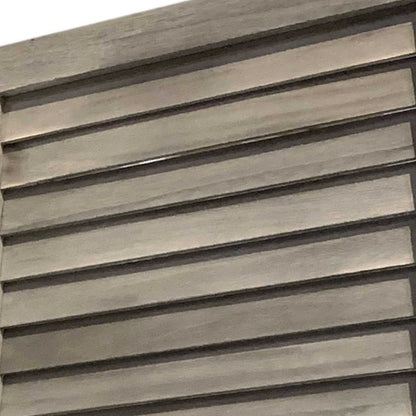 3 Panel Grey Shutter Screen Room Divider