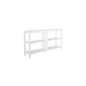 30" White Open Bookcase With Two Shelves