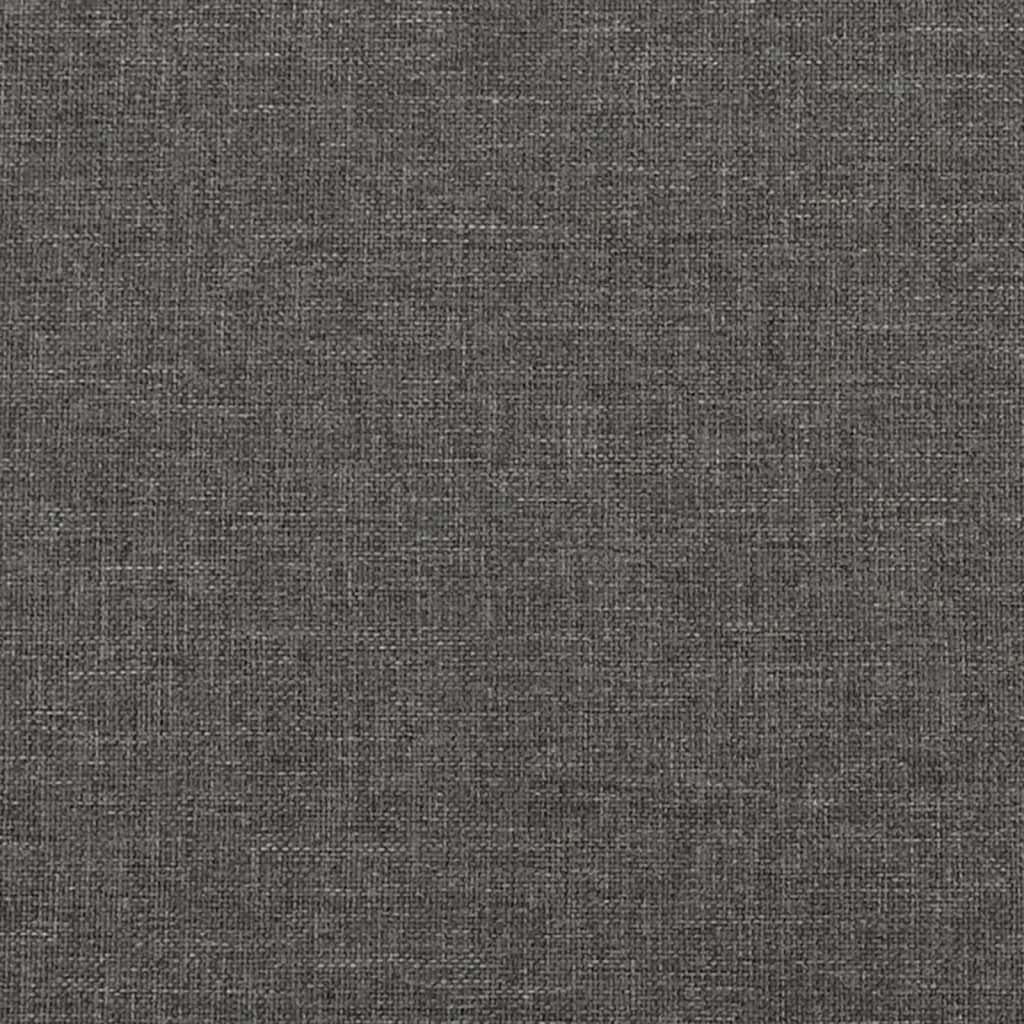 Bed Frame without Mattress Dark Gray 76"x79.9" King Fabric