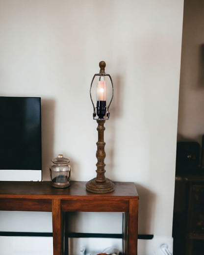 25" Brown Standard Table Lamp