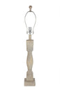 30" Off-White Solid Wood Standard Table Lamp