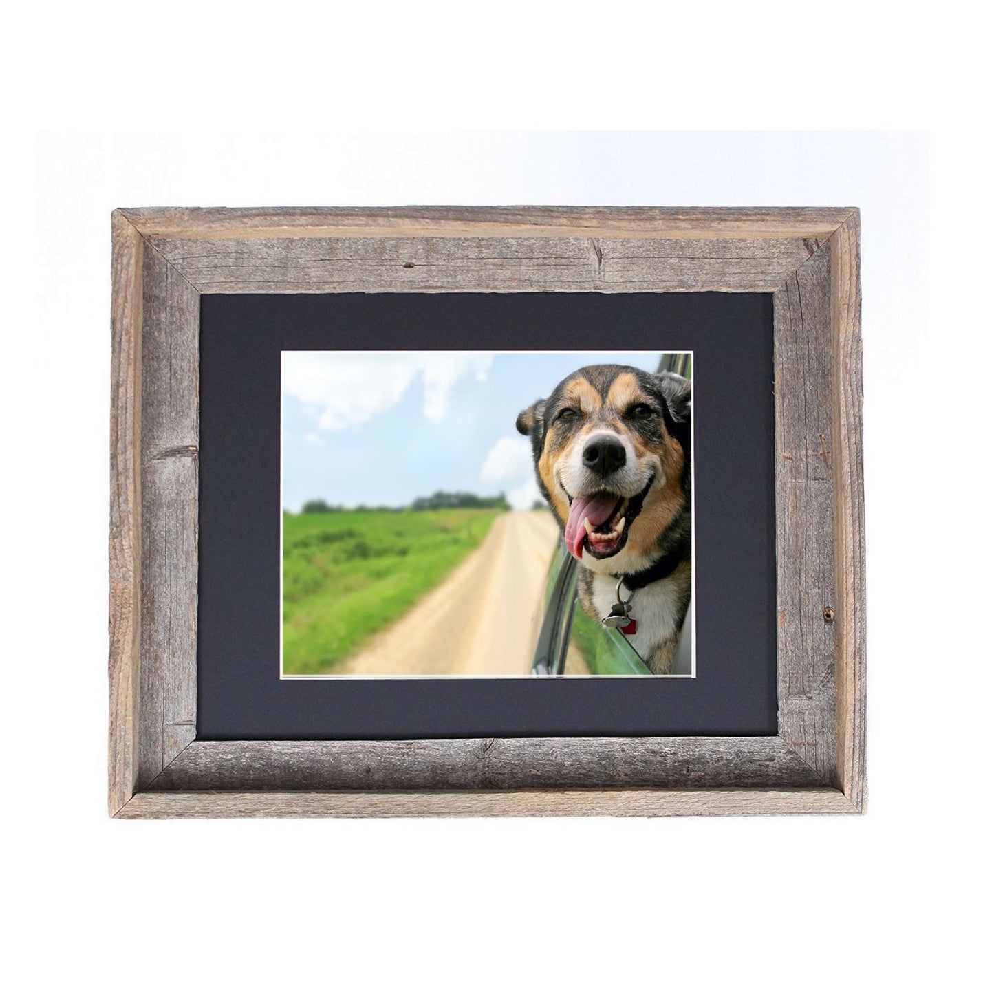 16X20 Rustic Black Picture Frame With Plexiglass Holder