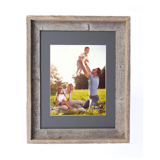 11X14  Rustic Cinder Picture Frame With Plexiglass Holder