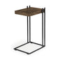 27" Brown Solid Wood Square End Table