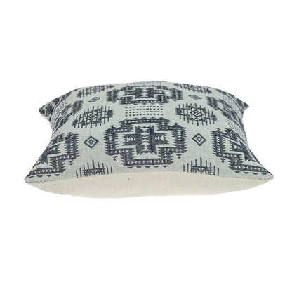 Gray Aztec Design Throw Pillow