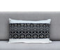 Black And White Patched Throw Pillow