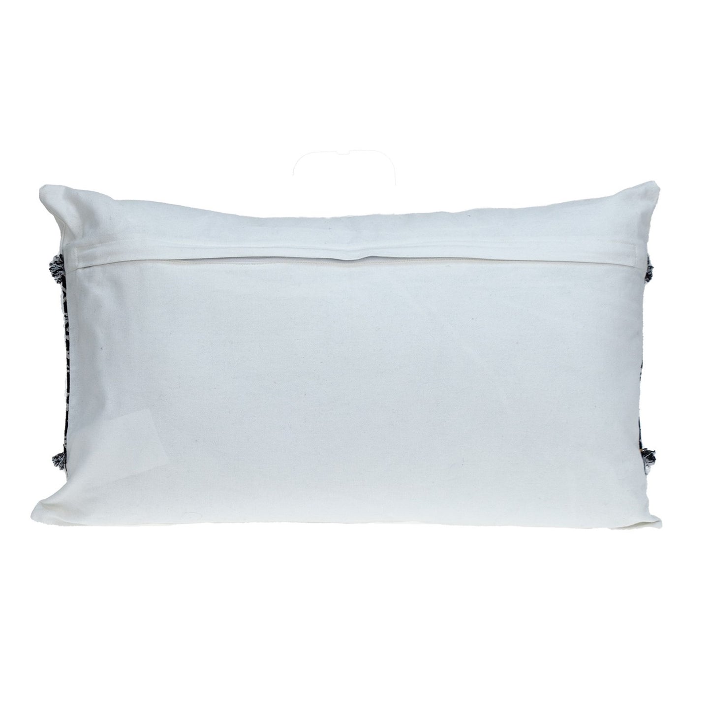 Black And White Patched Throw Pillow