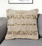 Boho Woven Shaggy Sequin Throw Pillow