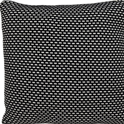 Super Black And White Check Throw Pillow