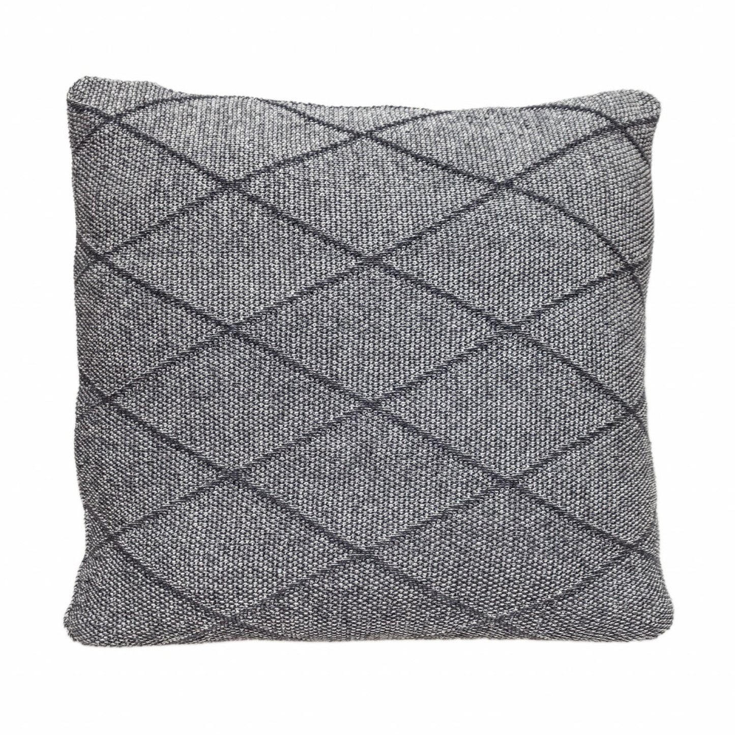 20" Gray Cotton Throw Pillow