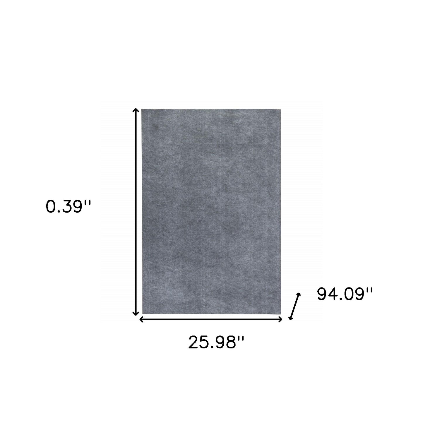 2'X8" Grey Premier Rug Pad