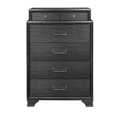 Grey Chest With 6 Drawers